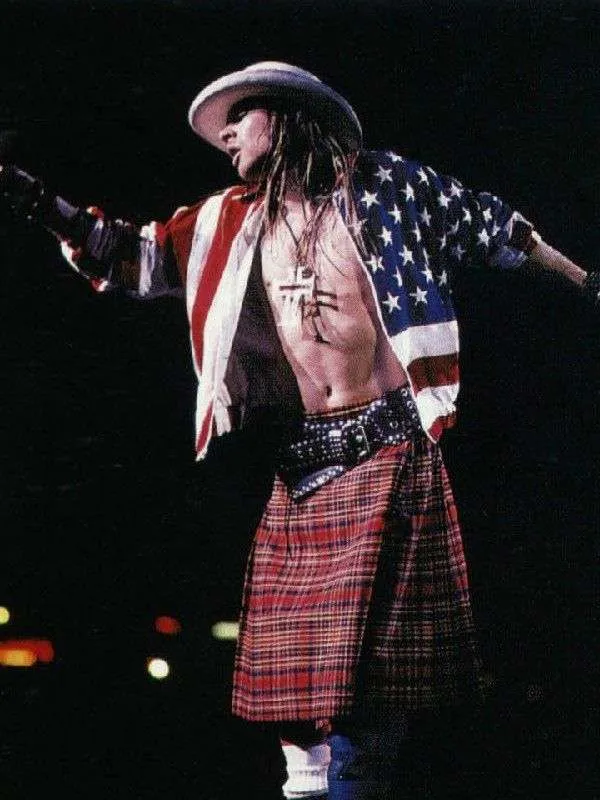 Singer Axl Rose American Flag Jacket