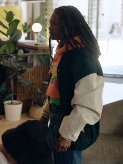 Vita Champion S01 Green and White Bomber Jacket
