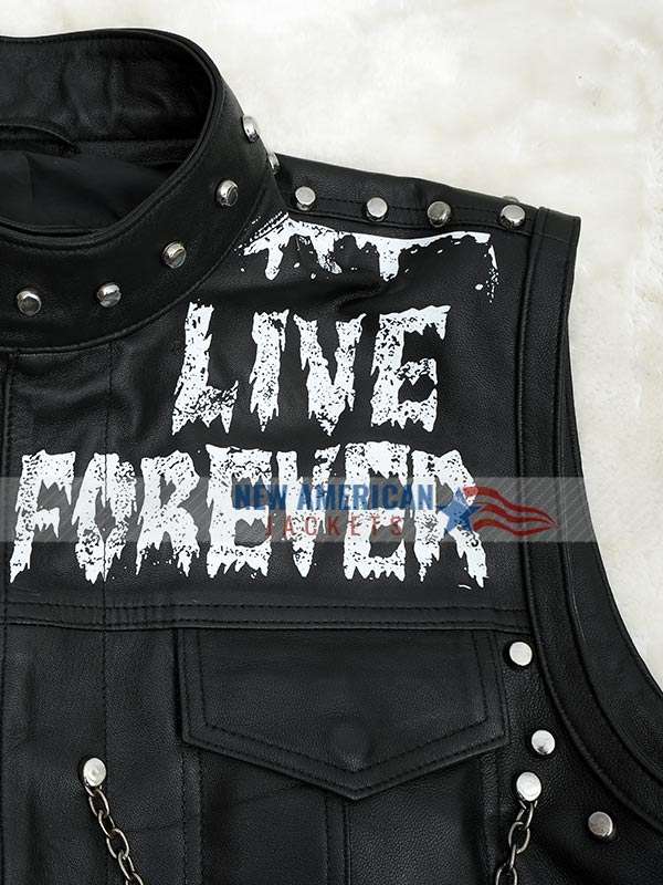 WWE Money In The Bank Damian Priest Black Leather Vest
