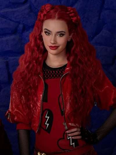 Kylie Cantrall Descendants The Rise Of Red 2024 Cropped Leather Jacket