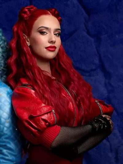 Kylie Cantrall Descendants The Rise Of Red 2024 Red Leather Jacket