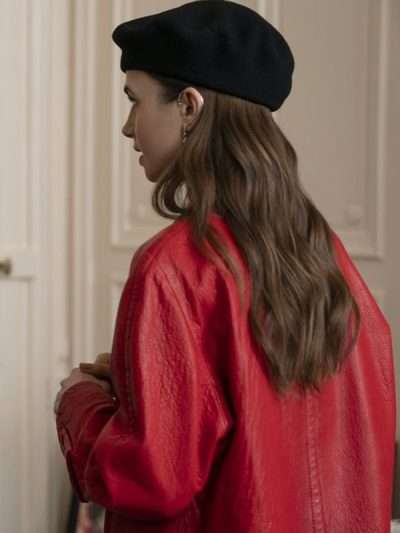 Emily Cooper Emily in Paris 2024 Leather Trench Coat