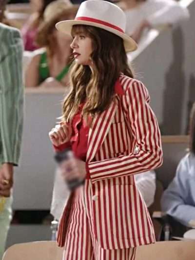 Emily Cooper Emily in Paris S04 Stripe Blazer