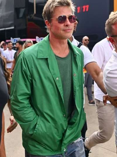 F1 2025 Brad Pitt Green Jacket