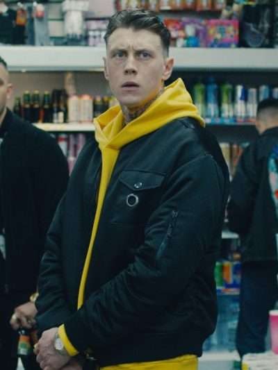 George MacKay Femme Black Bomber Jacket