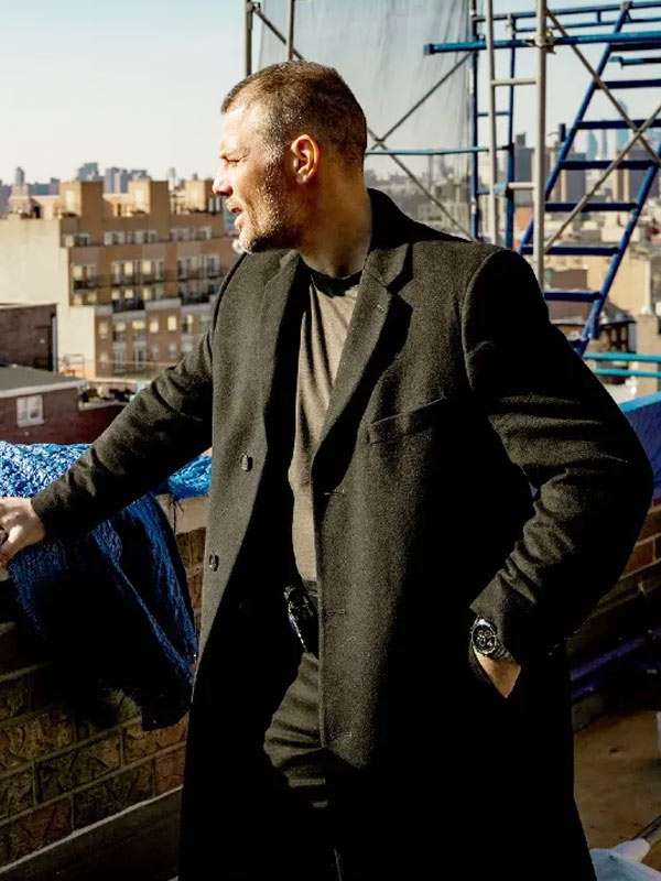 Gino Anthony Pesi First Shift 2024 Black Trench Coat