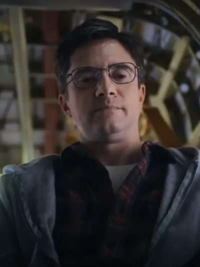 Topher Grace Flight Risk Grey Hoodie