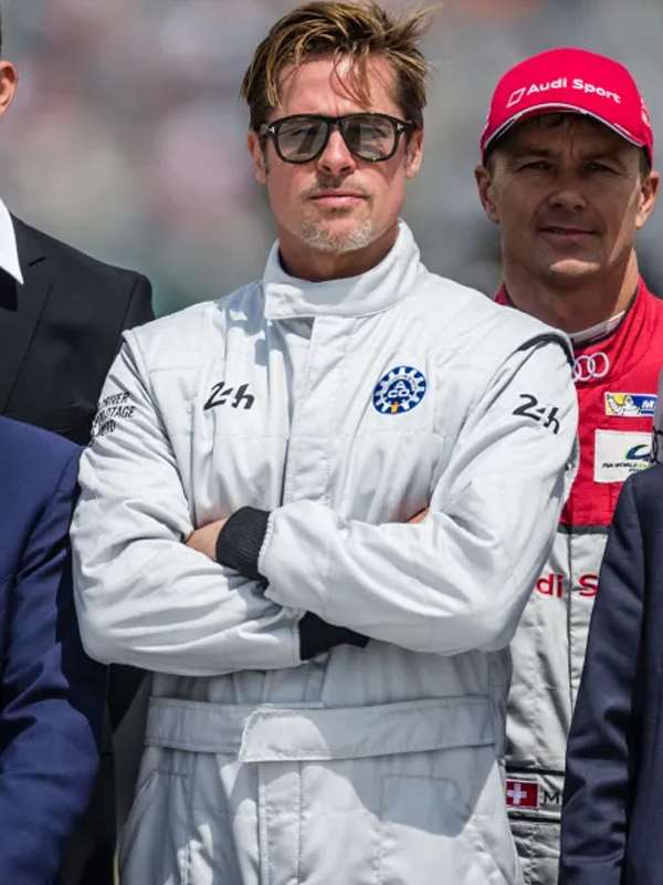 Brad Pitt F1 White Jumpsuit