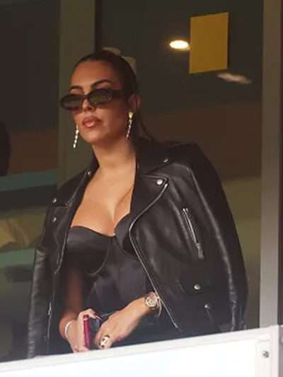 Georgina Rodriguez UEFA EURO 2024 Leather Jacket
