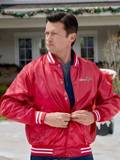 Wes Brown Haul Out the Holly Lit Up Red Bomber Jacket
