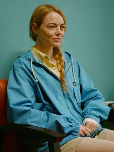 Emma Stone Kinds of Kindness Blue Jacket
