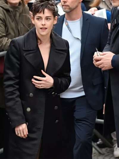 Love Lies Bleeding 2024 Kristen Stewart Movie Premiere Black Trench Coat