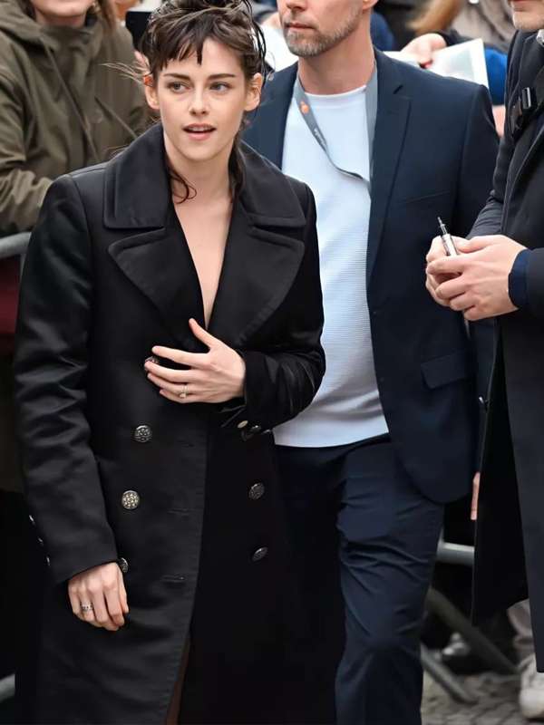 Love Lies Bleeding 2024 Kristen Stewart Movie Premiere Black Trench Coat