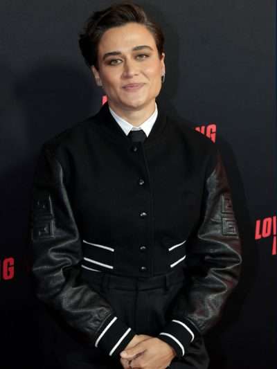Katy O'Brian Love Lies Bleeding 2024 Black Varsity Jacket