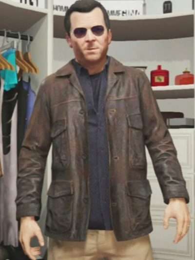 Michael De Santa Grand Theft Auto V Leather Jacket