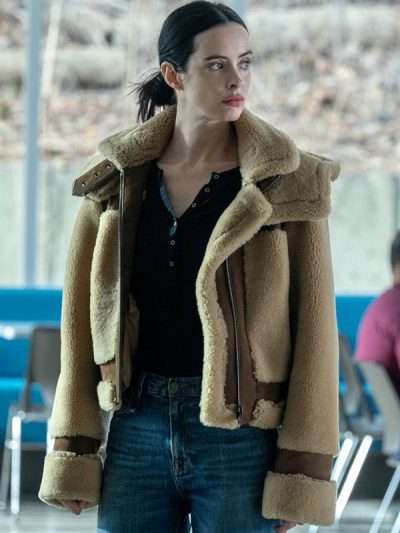 Lucy Orphan Black Echoes S02 Brown Shearling Jacket