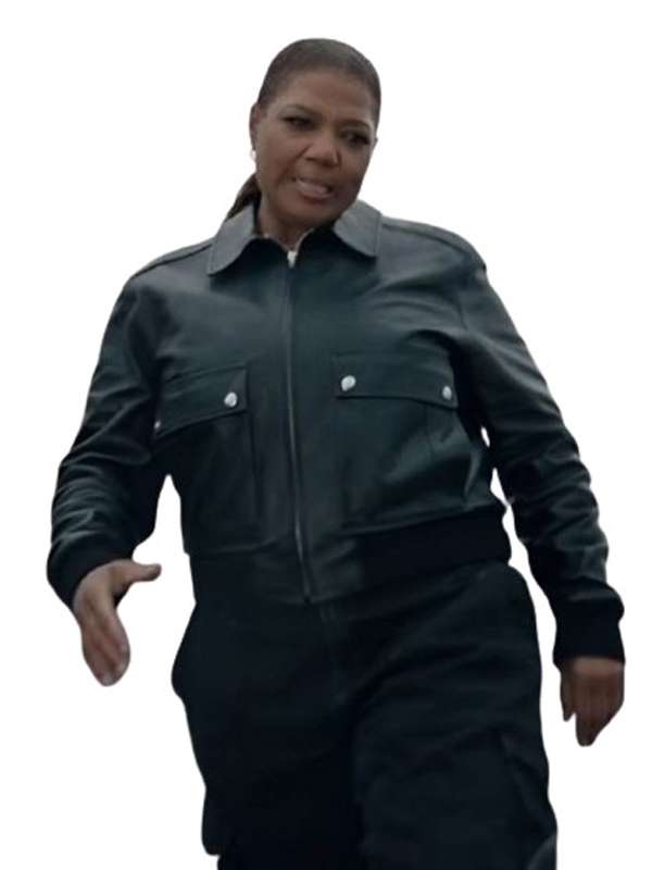 Queen Latifah The Equalizer S04 Bomber Leather Jacket
