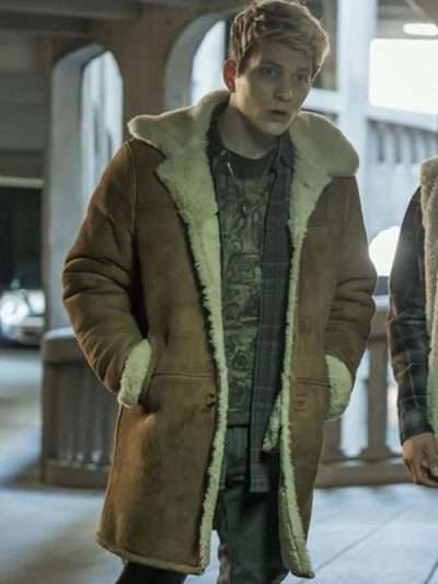 Romeo Deluca Anthracite Shearling Brown Leather Coat