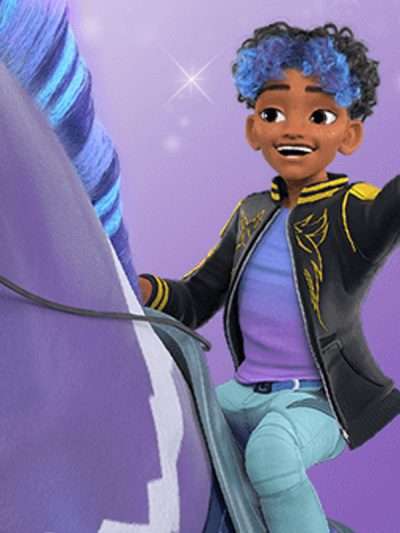 Rory Carmichael Unicorn Academy Black Leather Jacket