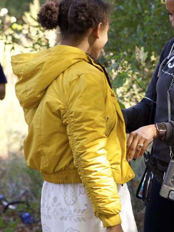 Diaana Babnicova Sound of Hope The Story of Possum Trot Yellow Cropped Jacket