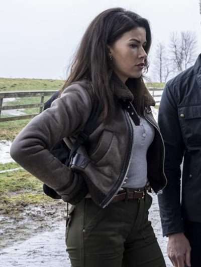 Billie Matalon Tracker Shearling Brown Leather Jacket