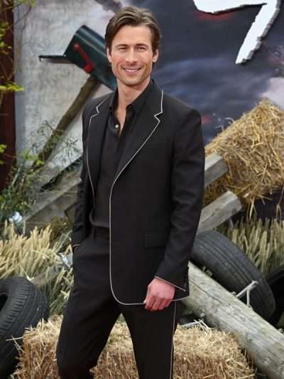 Glen Powell Twisters 2024 Premiere Black Suit