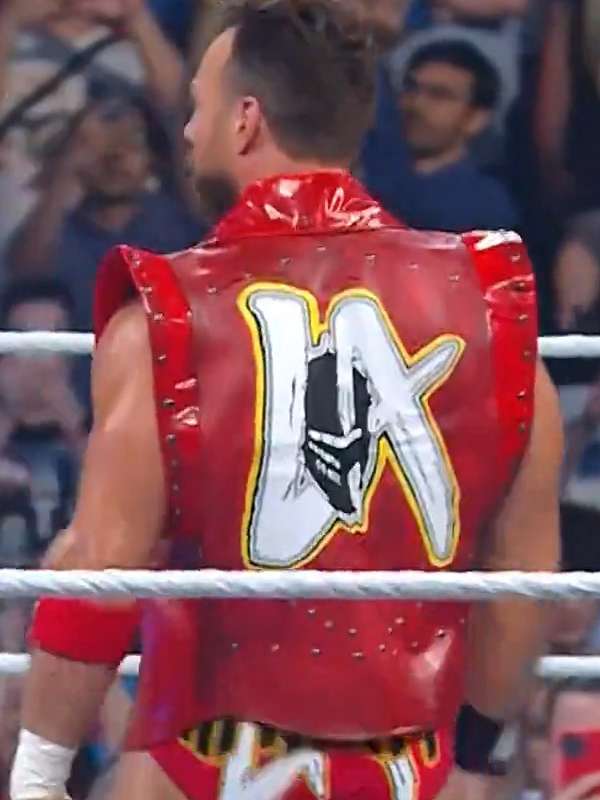 LA Knight WWE Money In The Bank 2024 Red Vest