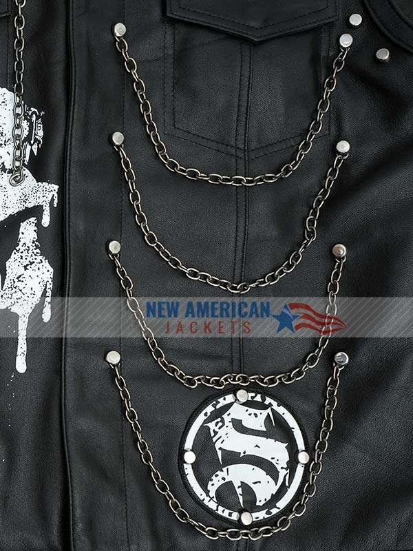 WWE Money In The Bank 2024 Damian Priest Black Leather Vest