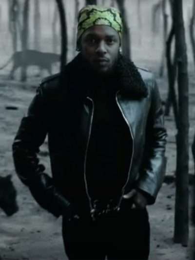 Kendrick Lamar All The Stars Black Leather Jacket