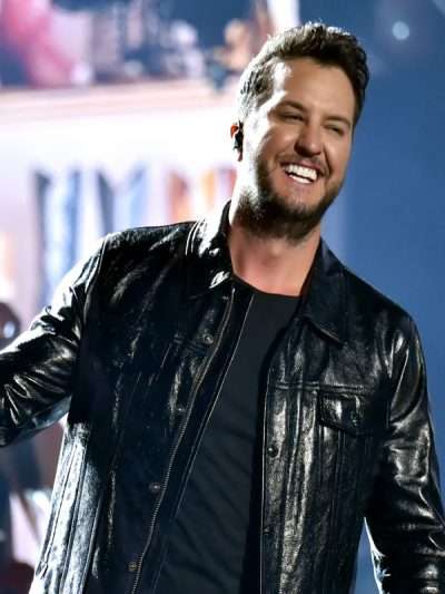 Luke Bryan 2024 Black Leather Jacket