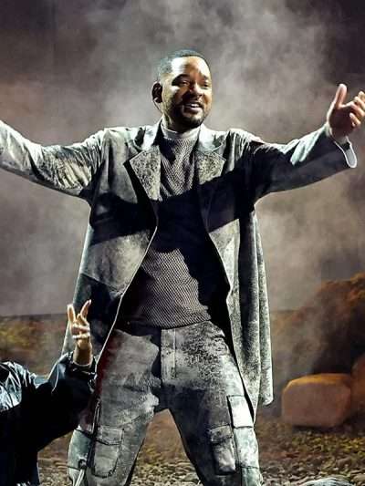 Will Smith BET Awards 2024 Grey Coat