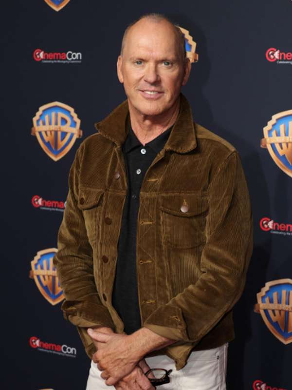 Michael Keaton Beetlejuice Beetlejuice 2024 Brown Jacket