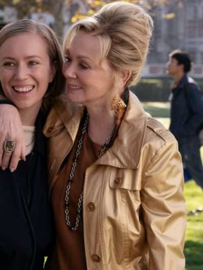 Deborah Vance Hacks S03 Golden Leather Coat