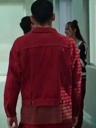 Omar Shanaa Elite S08 Red Cotton Jacket