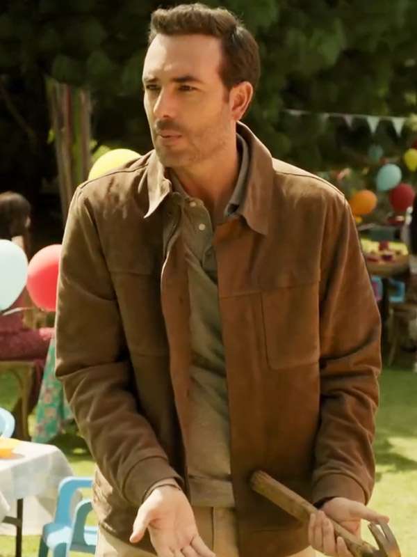 Emiliano Lobo The Accident S01 Brown Jacket