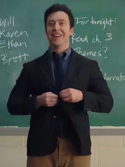 Evan English Teacher 2024 Black Blazer Coat