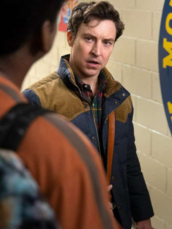 Brian Alvarez English Teacher Blue Puffer Jacket