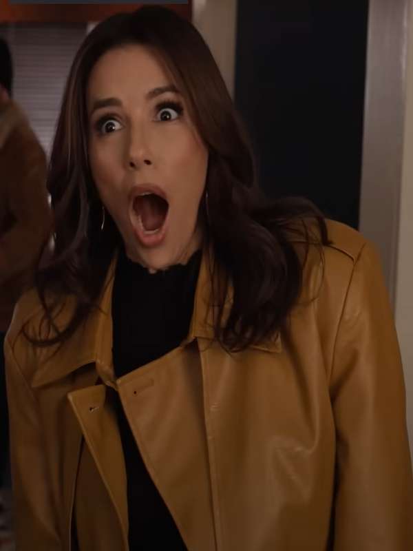 Eva Longoria Only Murders in the Building 2024 Leather Coat