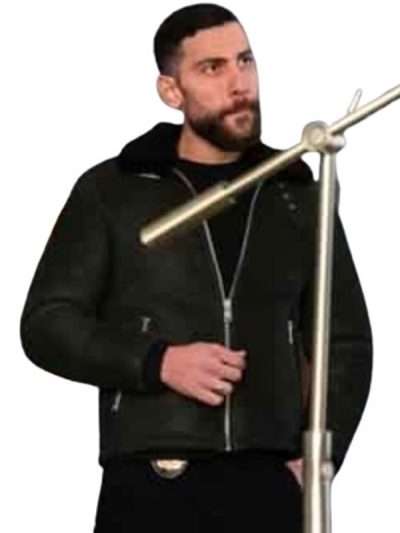 Omar Adom Zidan FBI 2024 Shearling Leather Jacket