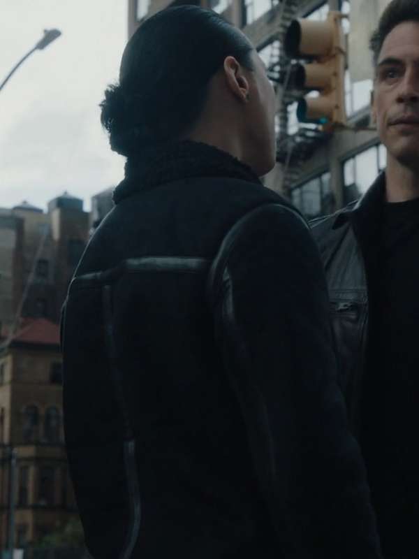 Nico Chao FBI S05 Shearling Suede Leather Jacket