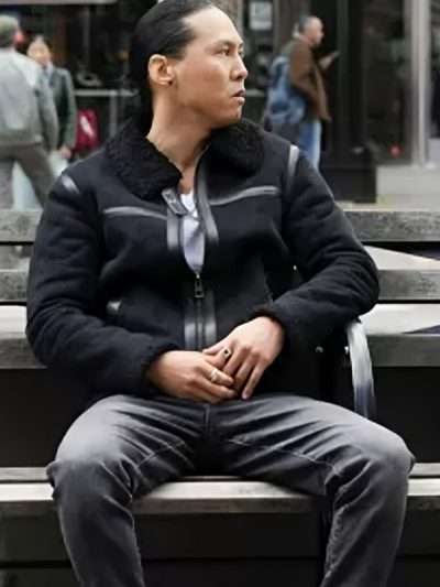 Nico Chao FBI S05 Shearling Black Leather Jacket