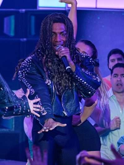 Elan Ben Ali Girl You Know It’s True 2024 Studded Black Leather Jacket