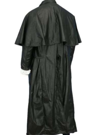 Harry Dresden Highwayman Black Leather Coat