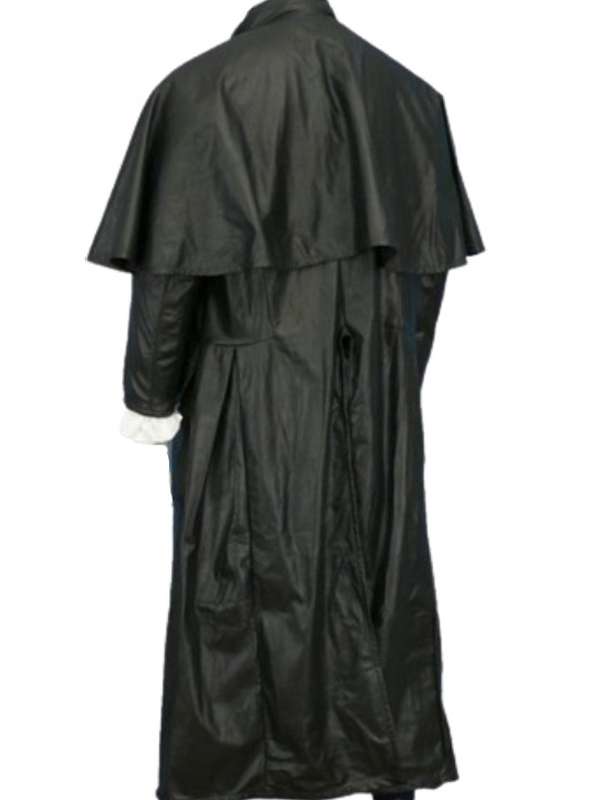 Harry Dresden Highwayman Black Leather Coat