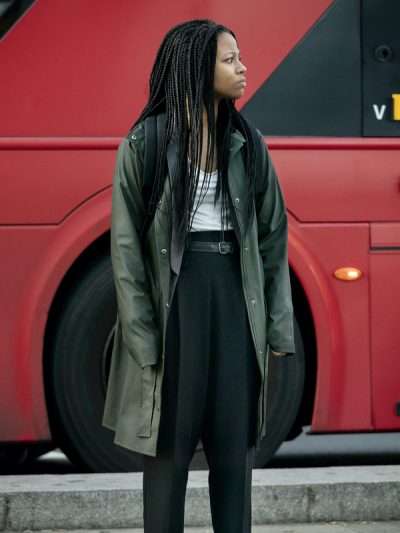 Harper Stern Industry Green Hooded Coat