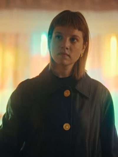 Jella Haase Kleo S02 Black Leather Coat