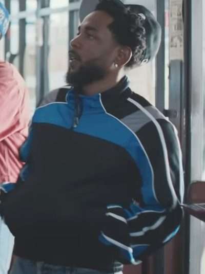 Not Like Us 2024 Kendrick Lamar Blue and Black Track Jacket