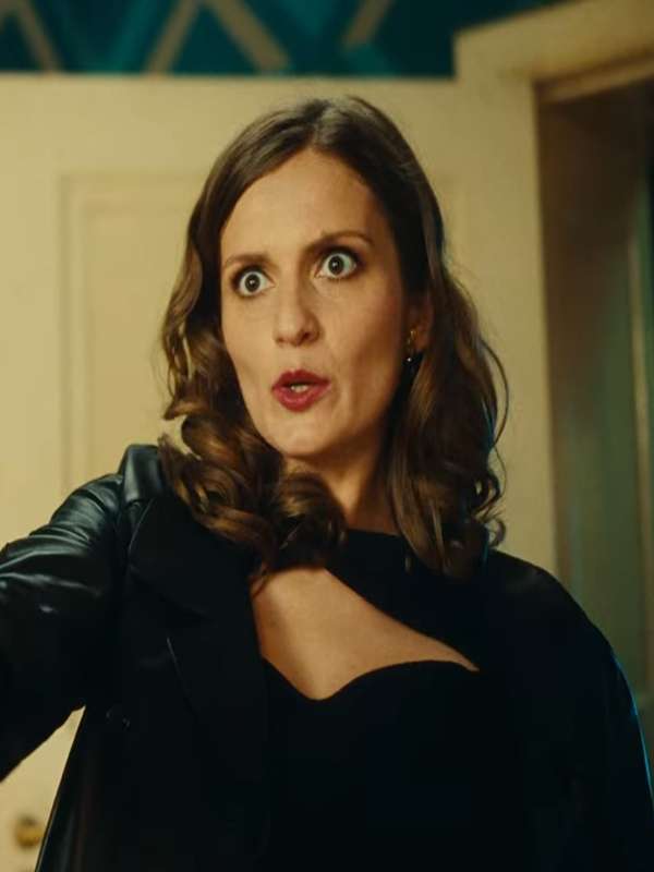 Anja Kleo S02 Black Leather Trench Coat