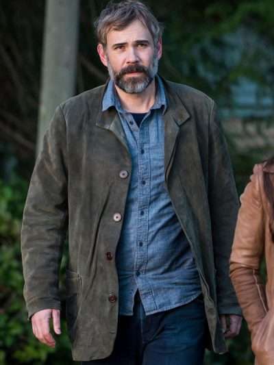 Karl Alberg Murder in a Small Town S01 Grey Suede Leather Jacket