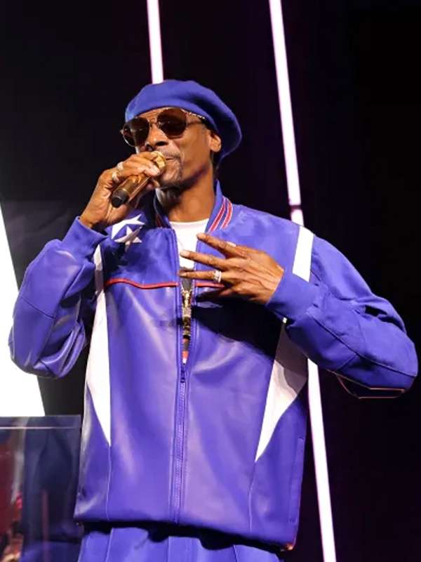 Paris Olympics 2024 Snoop Dogg Purple Bomber Jacket